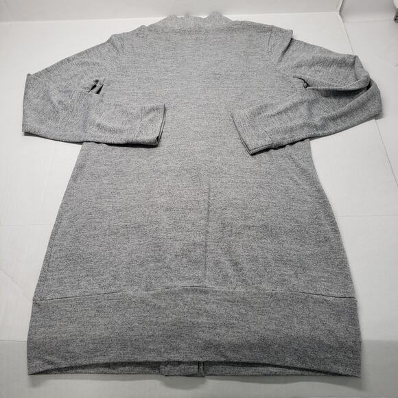 Wet Seal Long Cardigan Womens XL Gray Long Sleeve Preppy V-Neck Office Bohemian - Picture 15 of 16